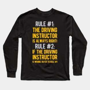 Driving Instructor Funny Gifts Long Sleeve T-Shirt